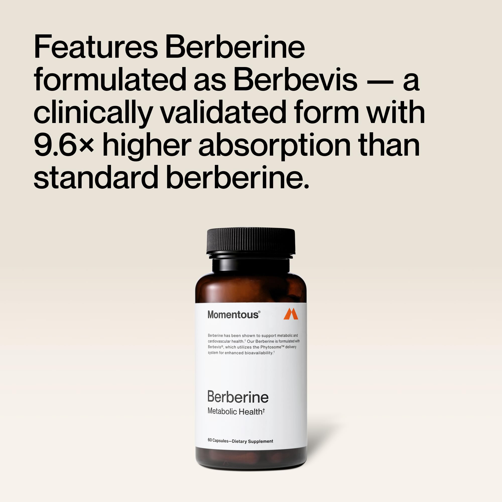 Momentous Berberine bottle on table for everyday wellness
