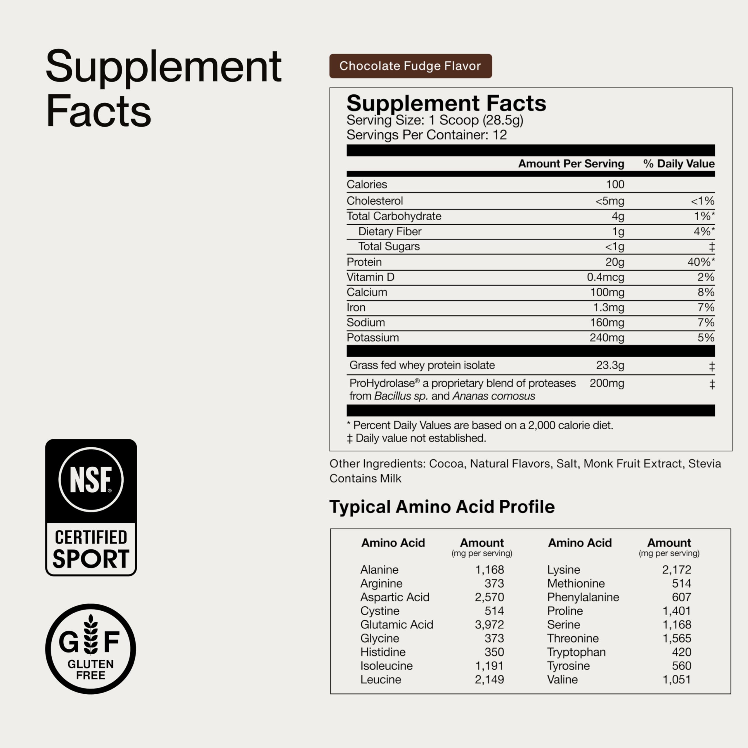 Momentous Essential Grass-Fed Whey dissolves smoothly in water.