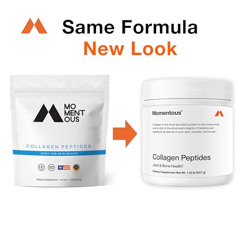Momentous Fortigel Collagen Peptides bottle highlights a clinically studied formula