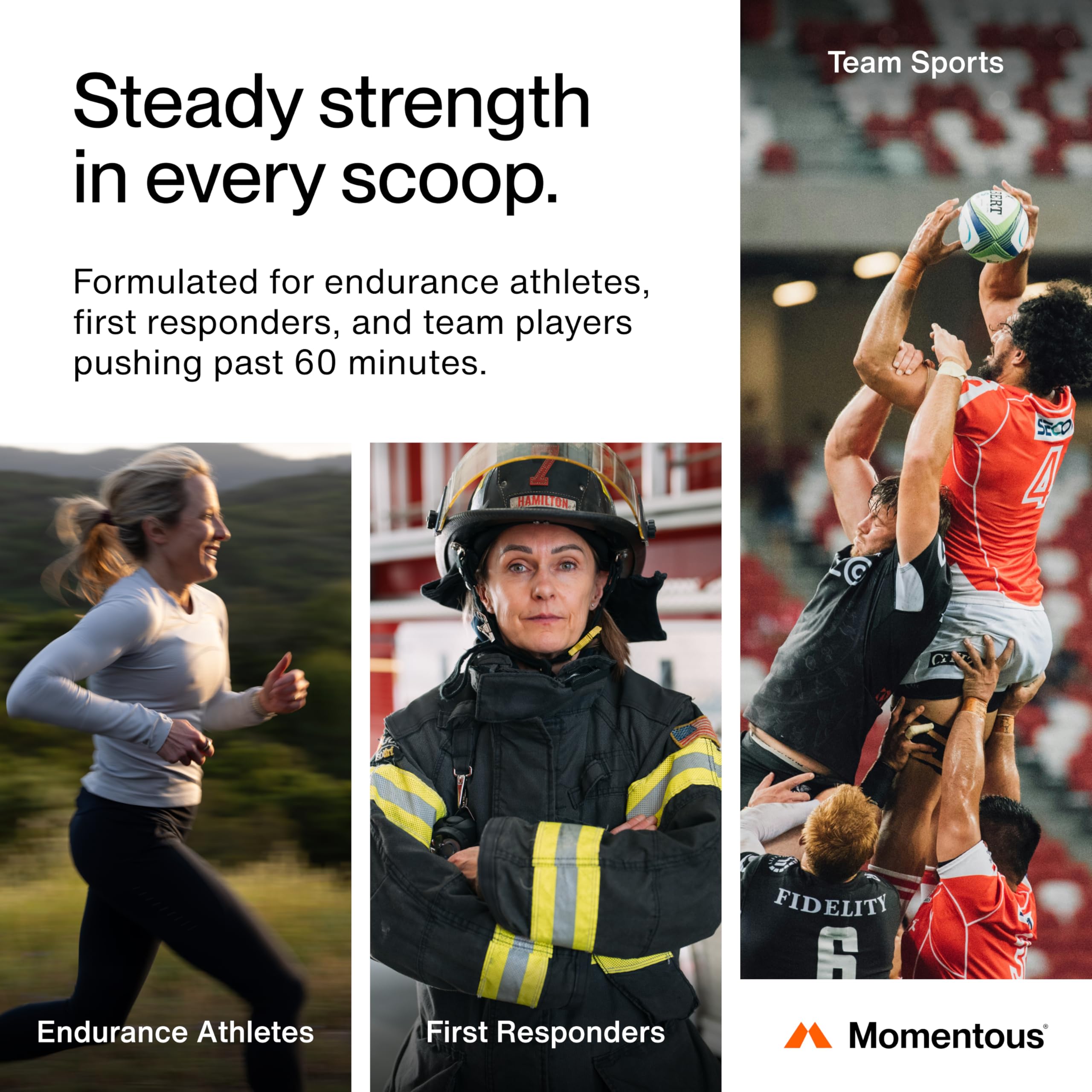 Momentous Fuel mix in water demonstrates easy hydration mid-workout.