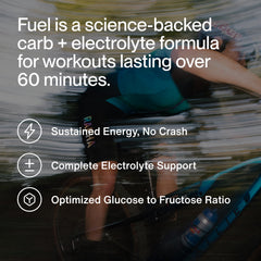 Momentous Fuel powder closeup ready to mix for workouts.