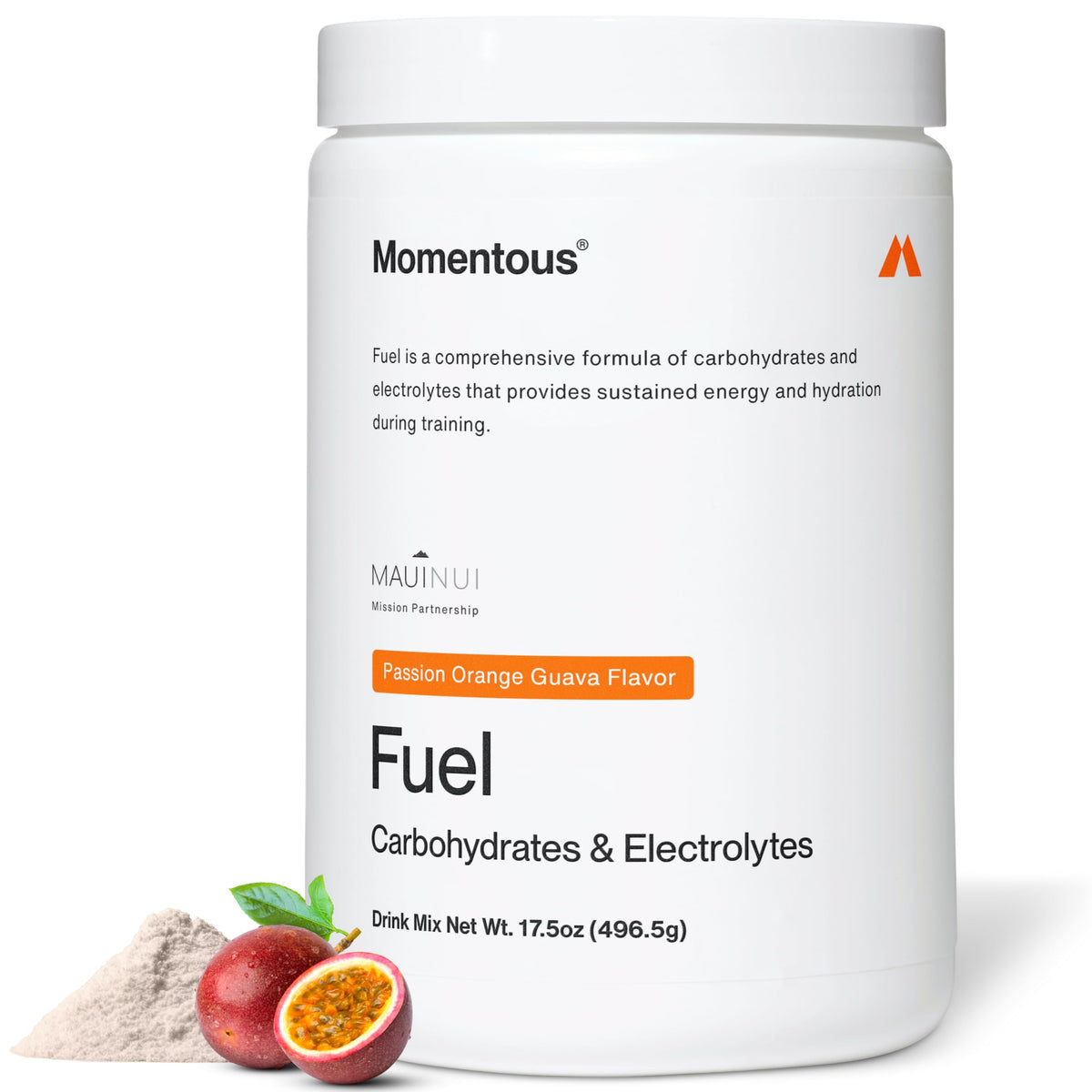 Momentous Fuel tub front for sustained energy during workouts.
