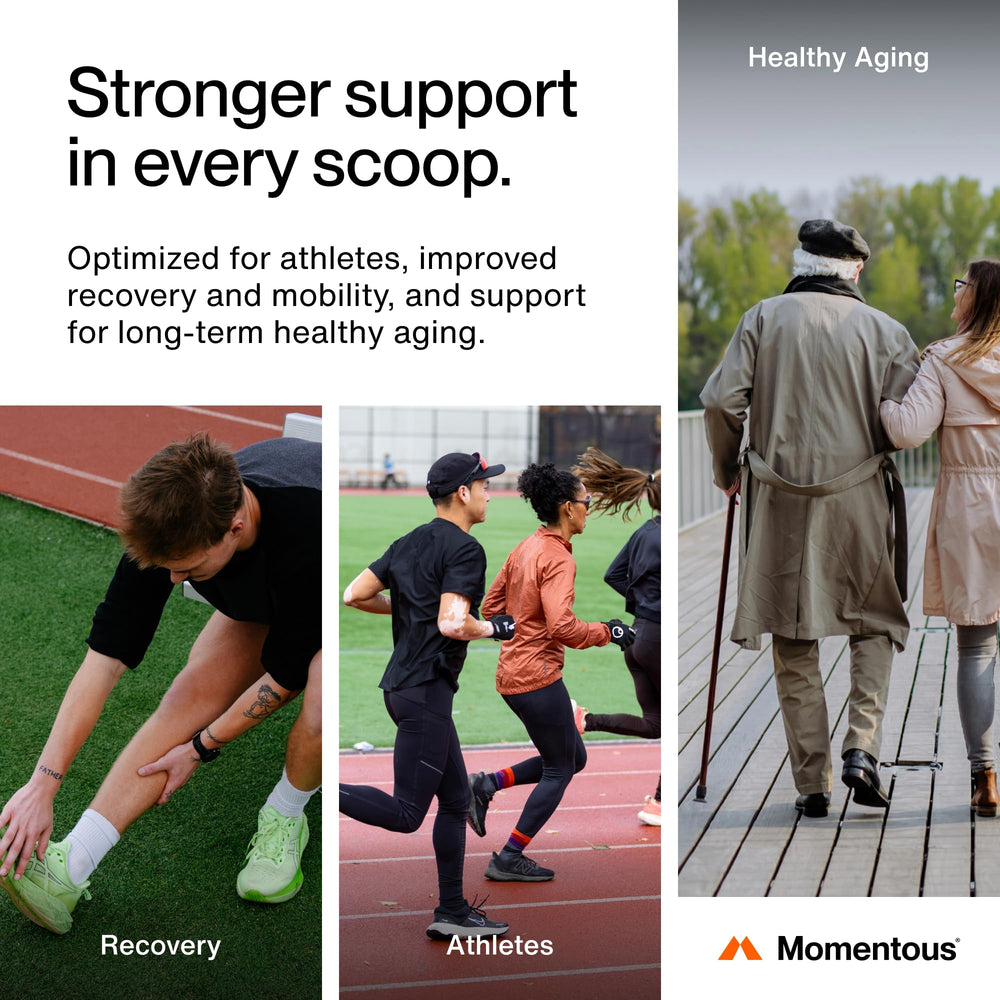 Momentous Grass-Fed Collagen Powder mix dissolves smoothly in drinks