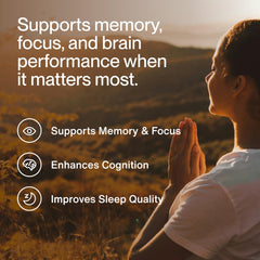 Momentous Magtein capsules inside bottle for daily cognitive support.