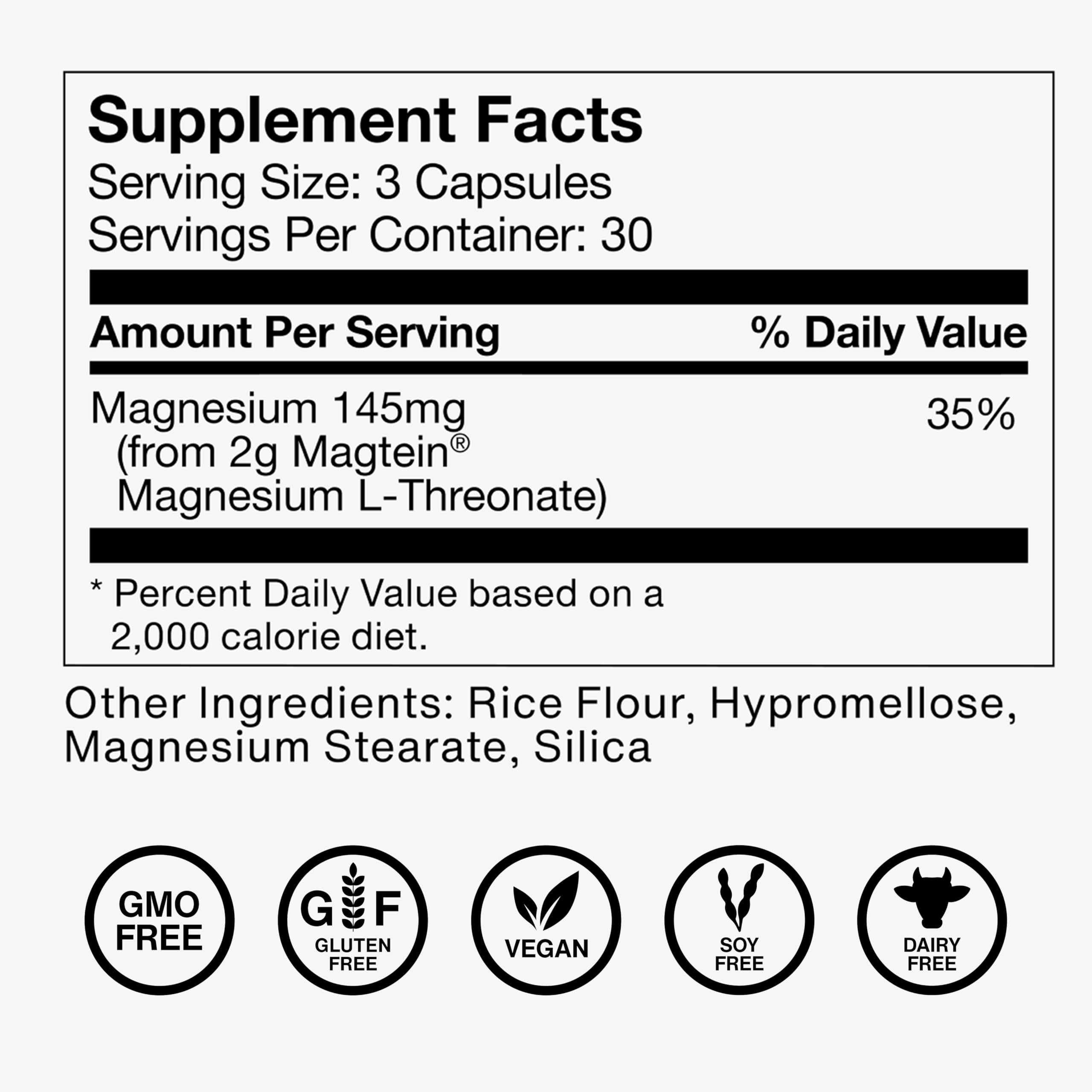 Momentous Magtein NSF-certified label indicating sport-friendly quality.