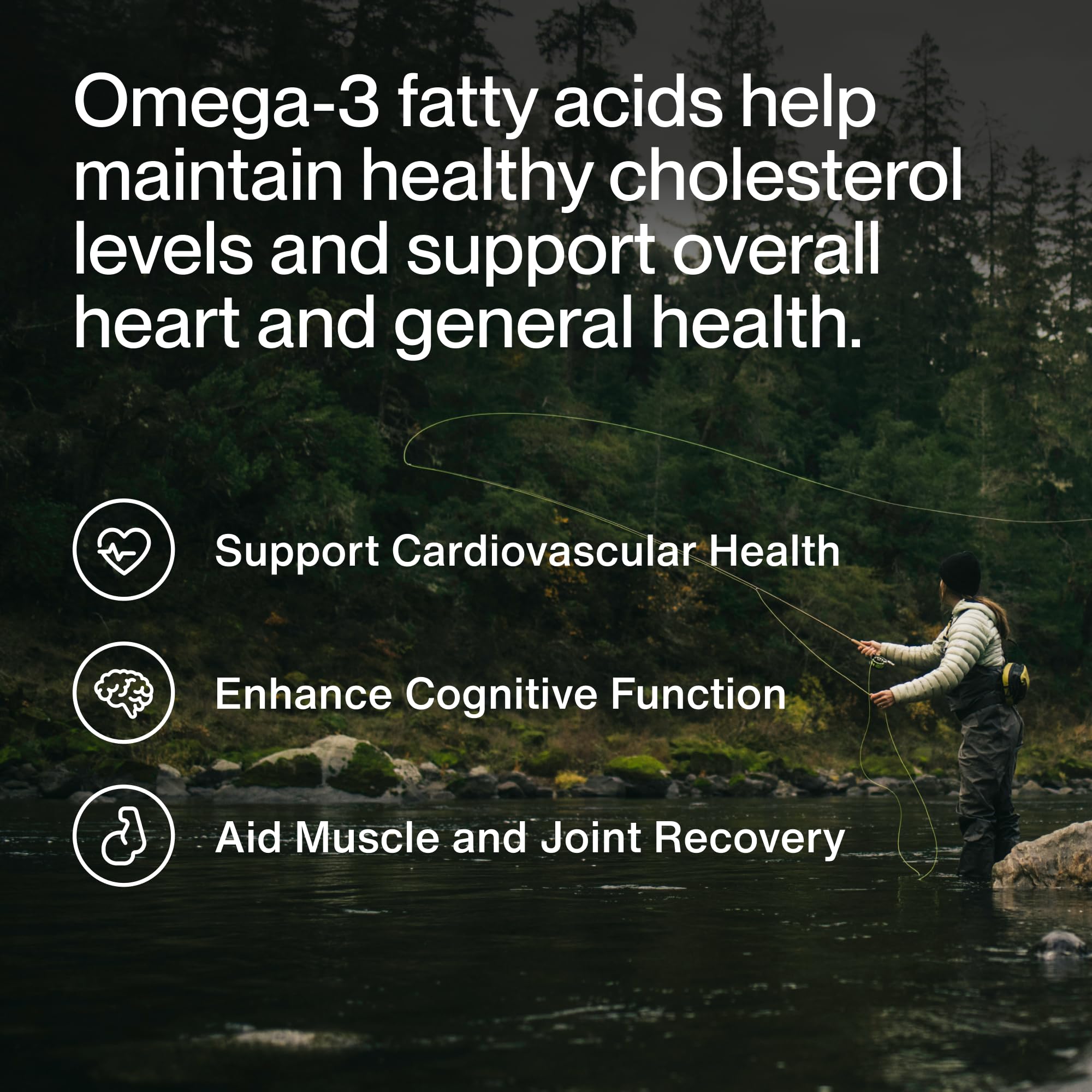 Momentous Omega-3 bottle label close-up showing NSF status