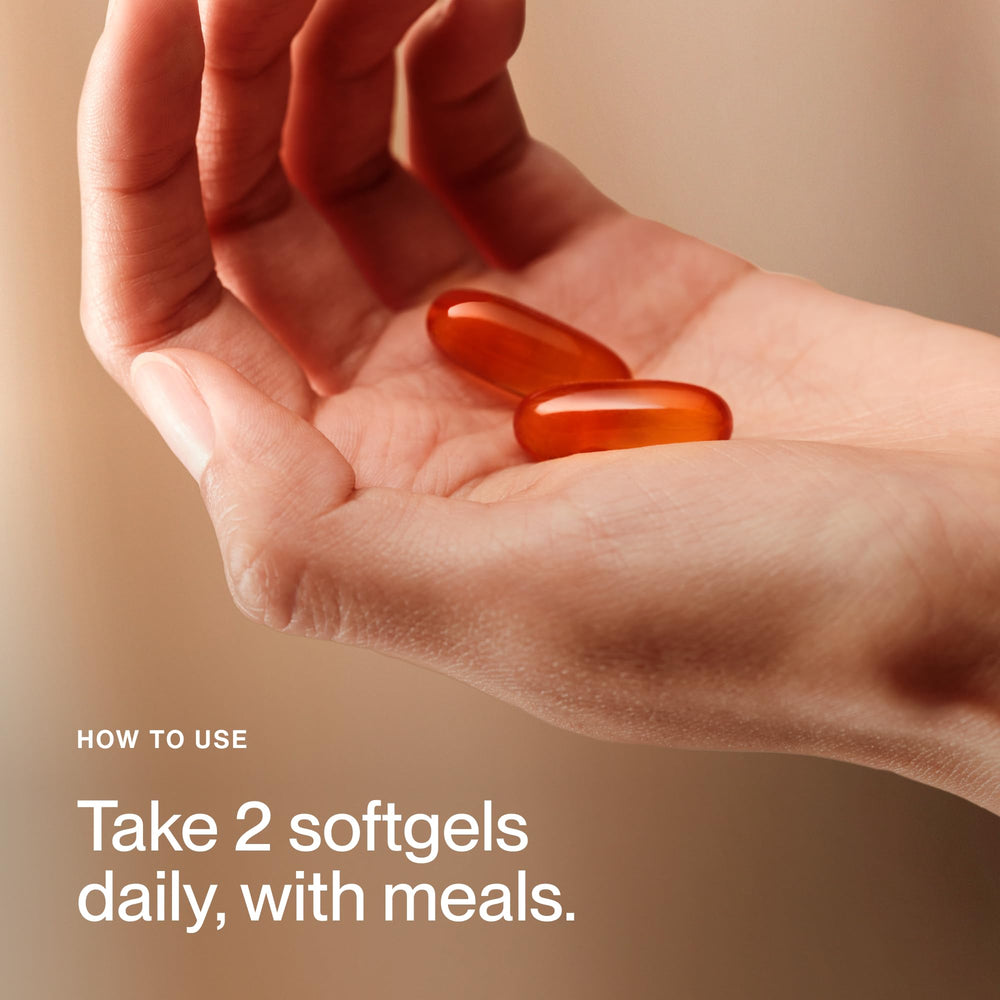 Momentous Omega-3 packaging with glossy finish and branding