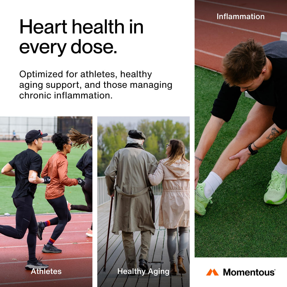 Momentous Omega-3 softgels capsules ready to take