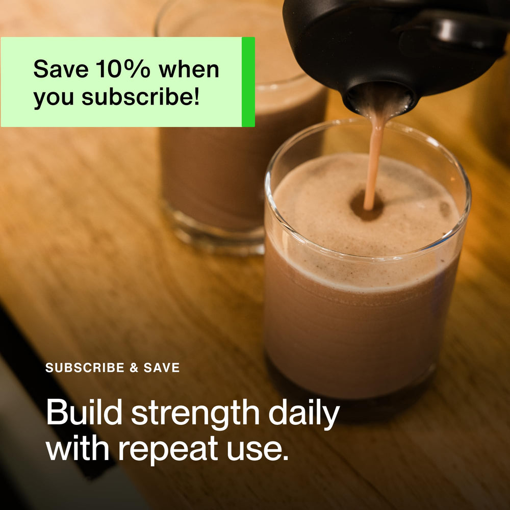 Momentous vegan protein powder athlete shaker scene highlighting post-workout protein options.