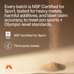 Momentous vegan protein powder shake in glass demonstrates smooth mixability and dairy-free enjoyment.