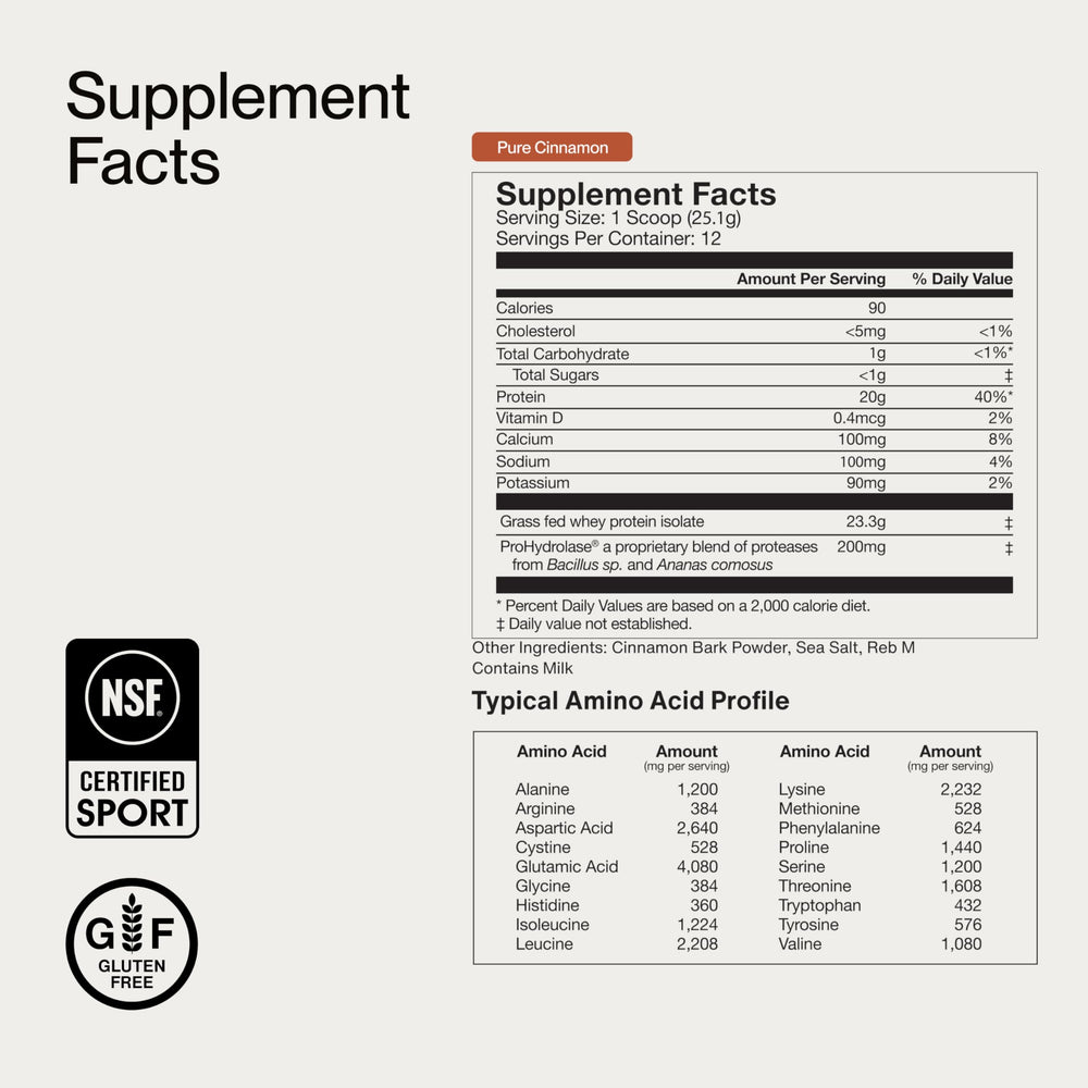Momentous protein powder in a glass with smoothie, ideal daily protein.