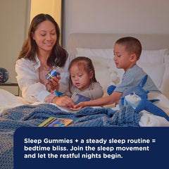Three bottle set of Mommy's Bliss Kids Sleep Gummies for family use
