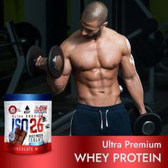 MOMOF4TRANSFORM ISO26 label highlights zero sugar and zero carbs.