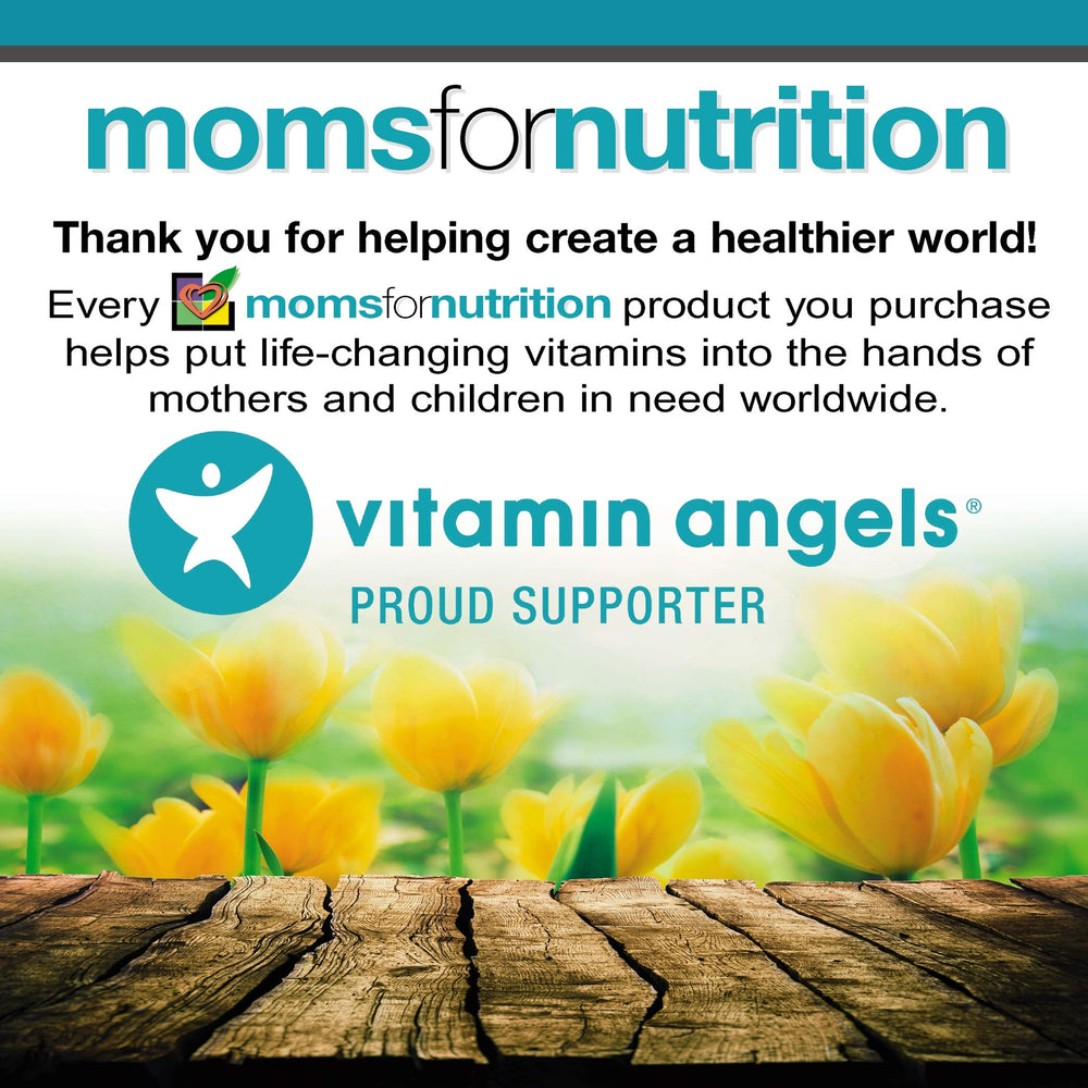 Moms For Nutrition PM Plus bottle closeup emphasizing the calm-night promise.