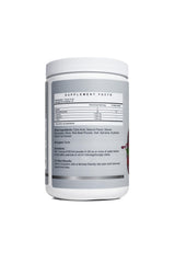 Momsanity BCaa pre-workout label close-up highlights natural sweeteners and clean ingredients.