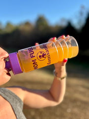 Plant-based Momsanity BCAA formula with orange flavor for daily refreshment