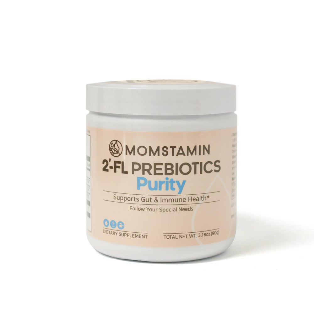 Scoop of MOMSTAMIN Purity powder for easy daily fiber integration