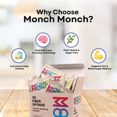 Monch Monch unflavored powder blends easily into drinks.