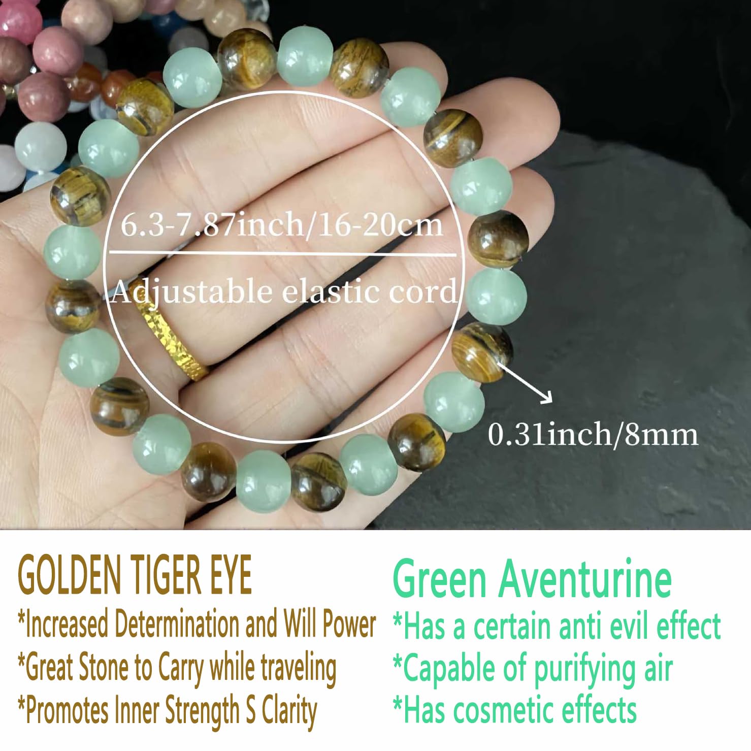 Golden protection sticker included with Money Feng Shui Bracelet