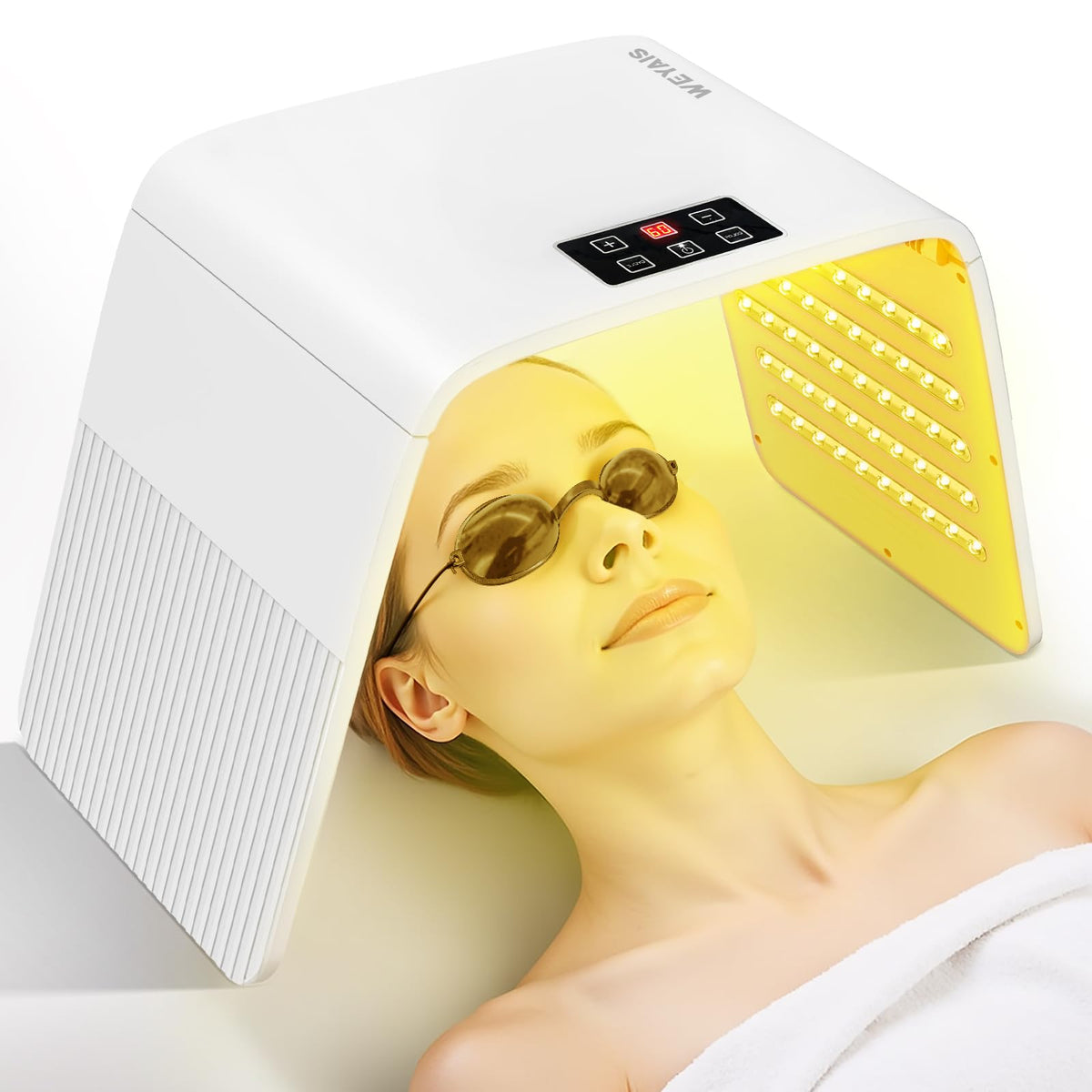 Monhallnow LED face mask with seven colors for at-home skin care routine