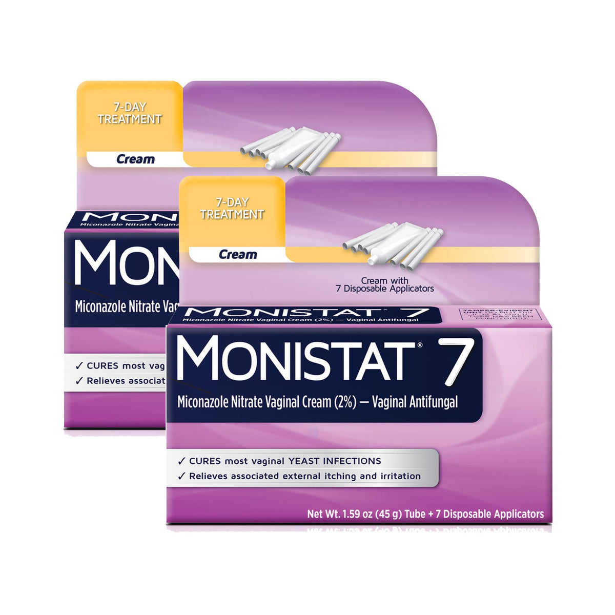 Monistat 7-Day Treatment tube-cream for at-home itch relief.