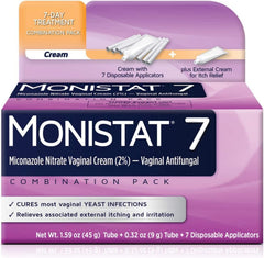 Three Monistat 7 packs for multiple treatment cycles