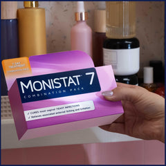 Monistat box-front-view showing packaging and brand trust.