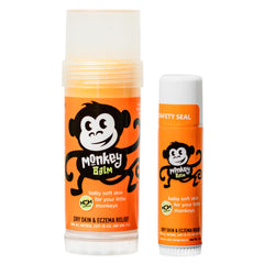 Monkey Balm compact cylinder for on-the-go application eases dry skin