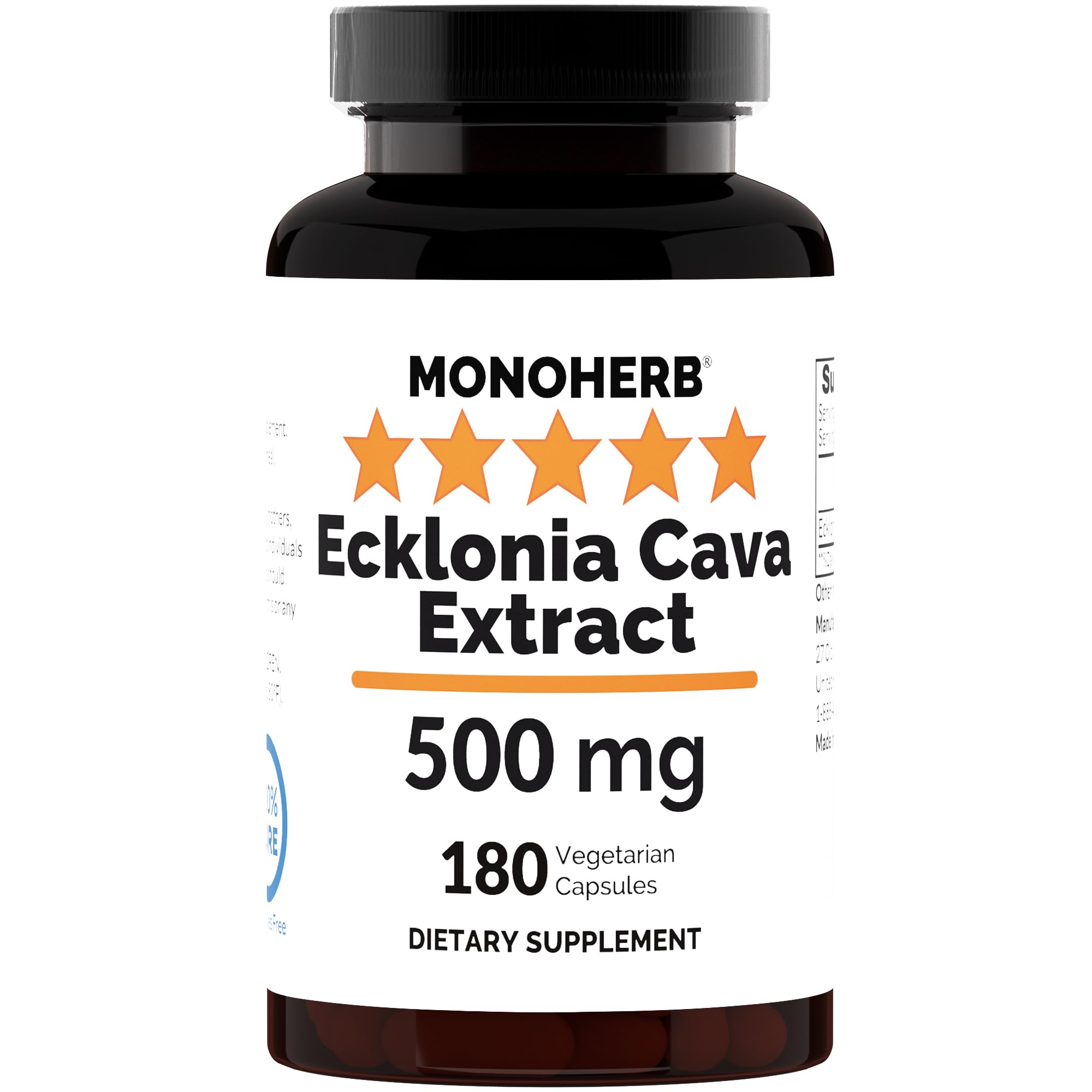 MONOHERB Ecklonia Cava bottle shows pure extract for daily wellness support