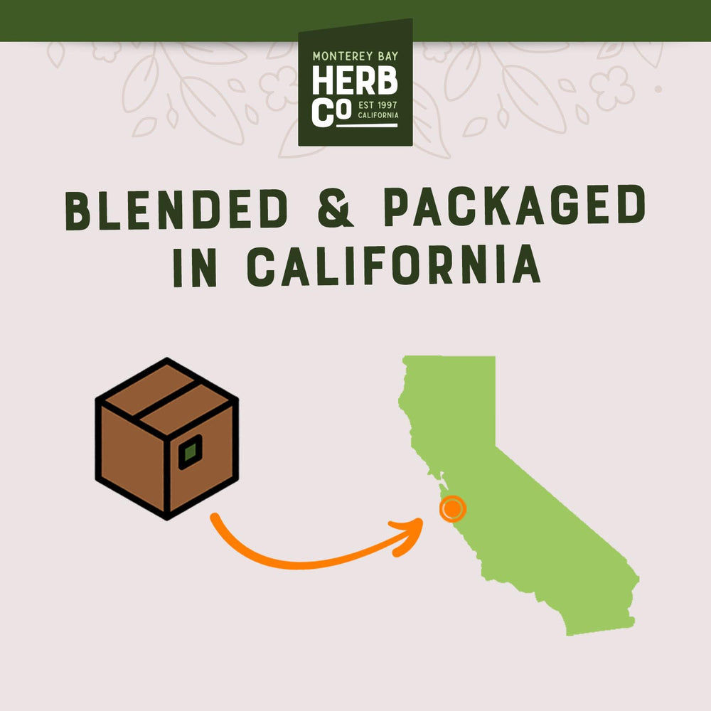 MONTEREY BAY HERB CO Pau D'Arco tea brew cup showcasing smooth earthy flavor.