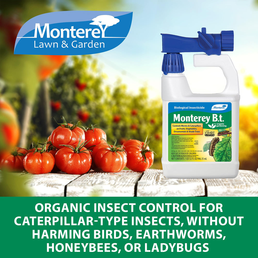 Monterey BT OMRI listed label confirms organic gardening compatibility