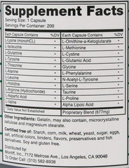 Montiff All-Basic capsules close-up highlighting amino acids for daily wellness support