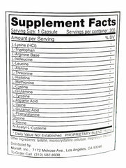 Montiff All Basic Plus label features L-Tryptophan addition to amino acid profile