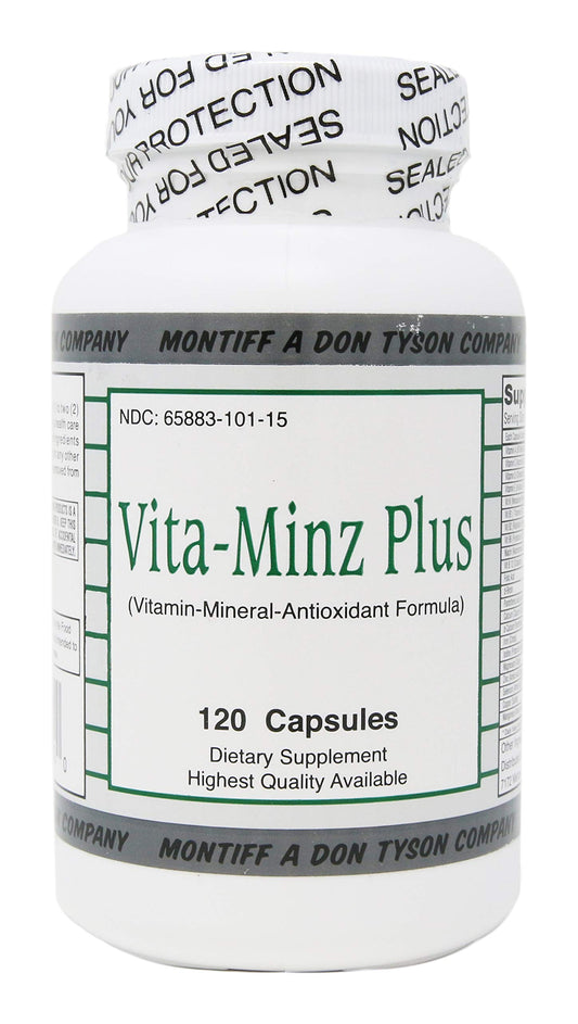 Montiff Vita-Minz Plus bottle front ideal for daily wellness routine.