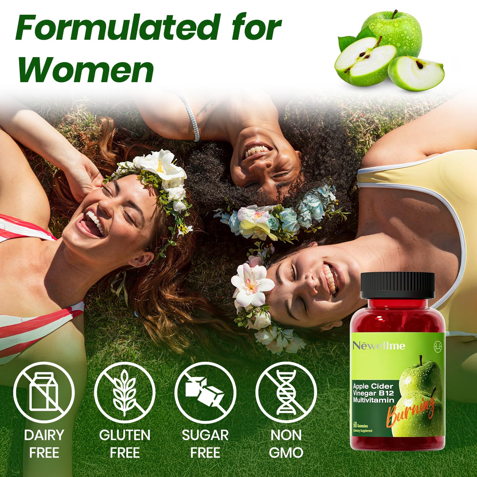 Non-GMO gluten-free Montue Newellme gummies support a balanced lifestyle
