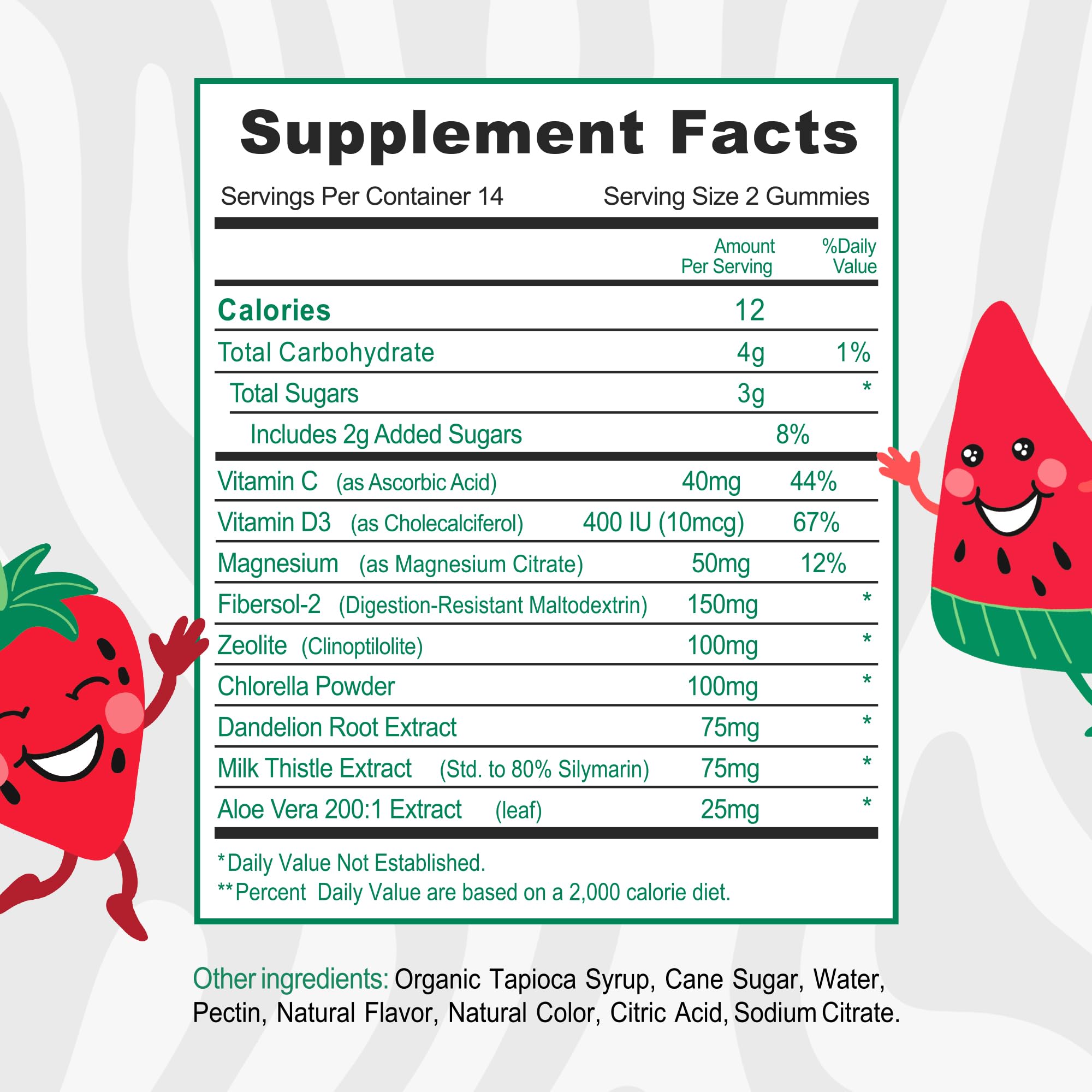 Monty Zeolite Detox Kids gummies hands showing chewable detox support for children