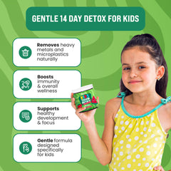 Monty Zeolite Detox Kids ingredients highlight chlorella and milk thistle for gentle cleansing