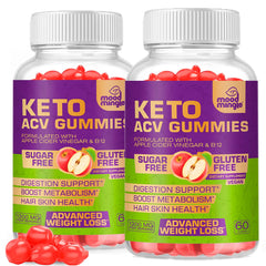 Mood Mingle Keto ACV Gummies bottle showcases convenient weight management support.