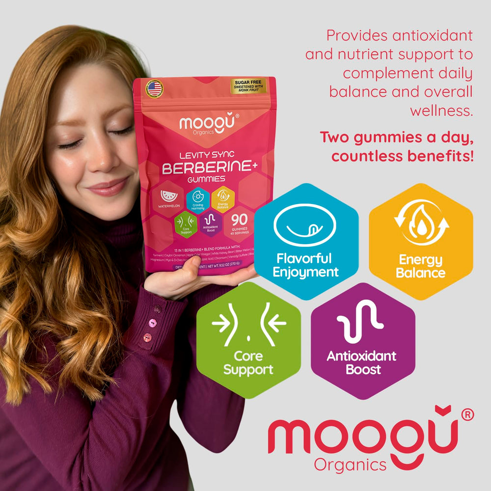 Gummies placed with fruit suggesting a refreshing vegan supplement