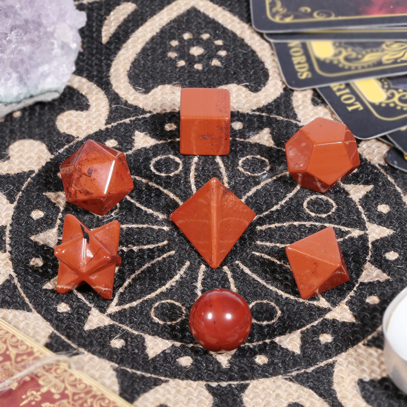 mookaitedecor dodecahedron red jasper promotes harmonious energy