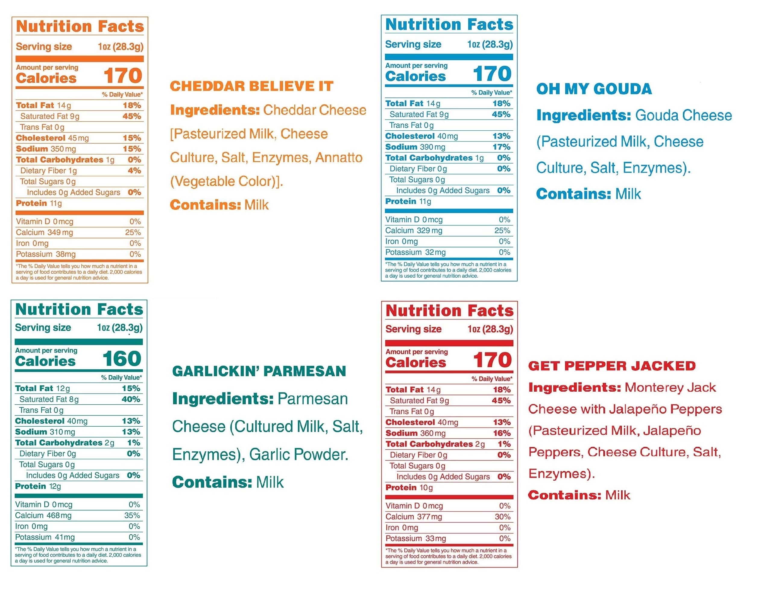 Moon Cheese Bites oh my gouds bag highlights a crunchy, low-carb cheese snack