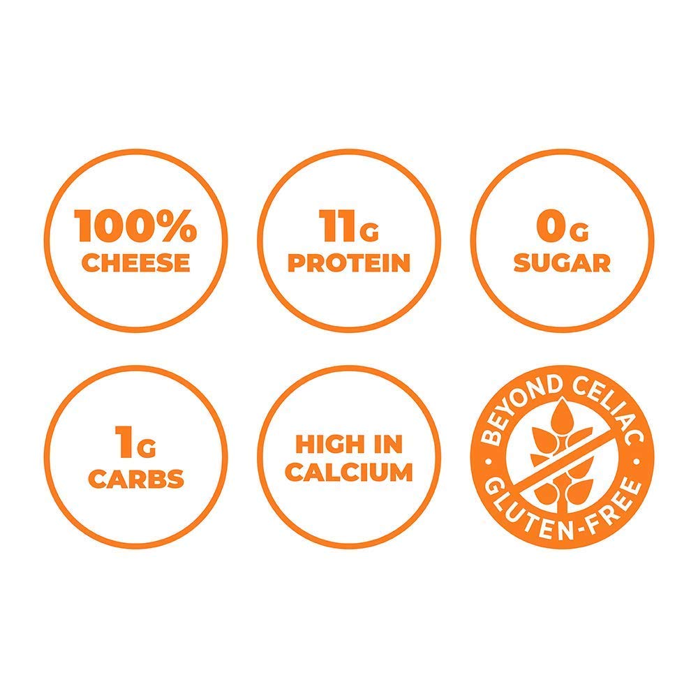 Moon Cheese Cheddar Believe It on-the-go snack ideal for a busy day.
