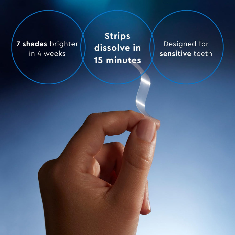 MOON Midnight Mint strips packaging emphasizes convenient use and storage.