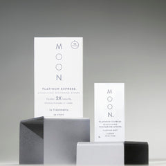 MOON strip contouring to teeth showing comfortable fit and secure stay