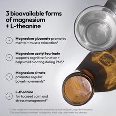 Moon Juice Magnesi-Om powder in glass of water suggests simple nightly ritual.