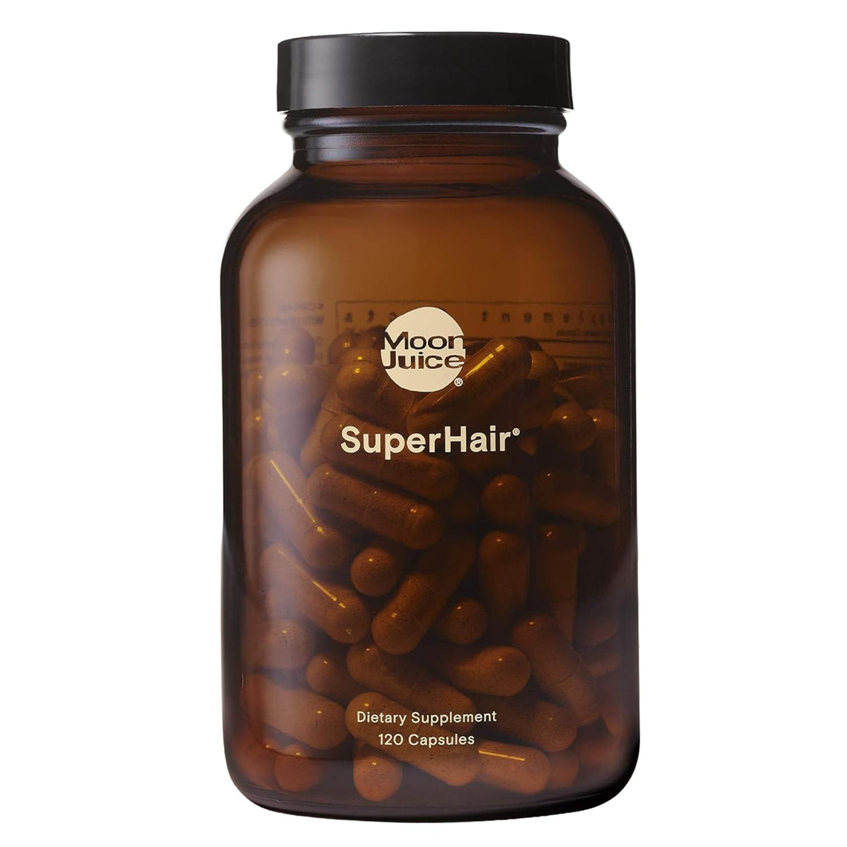 Moon Juice SuperHair bottle front for daily hair health support