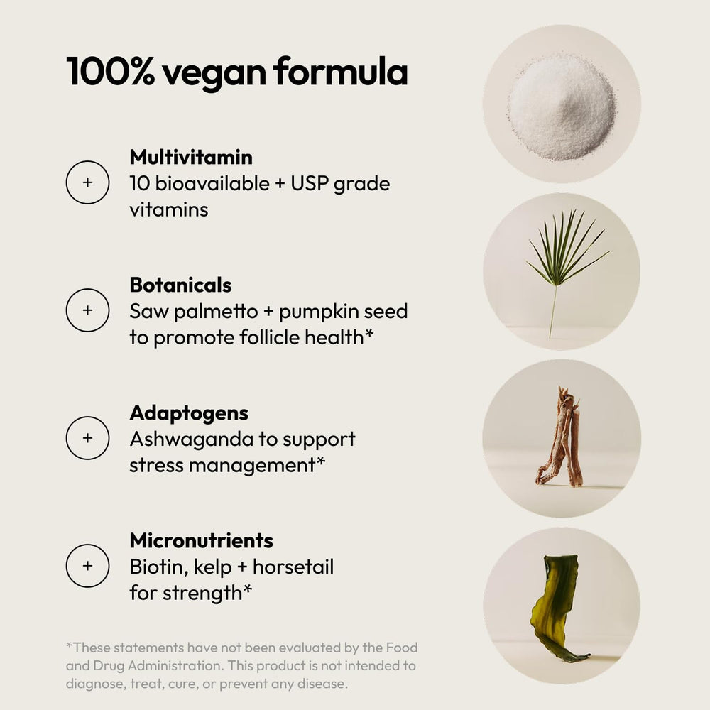 Moon Juice SuperHair ingredients graphic with saw palmetto and pumpkin seed