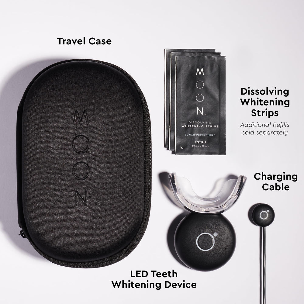 MOON compact, waterproof device shown in close-up.