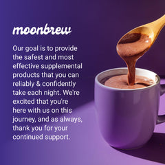 Cozy nighttime setup with MoonBrew ready to unwind.