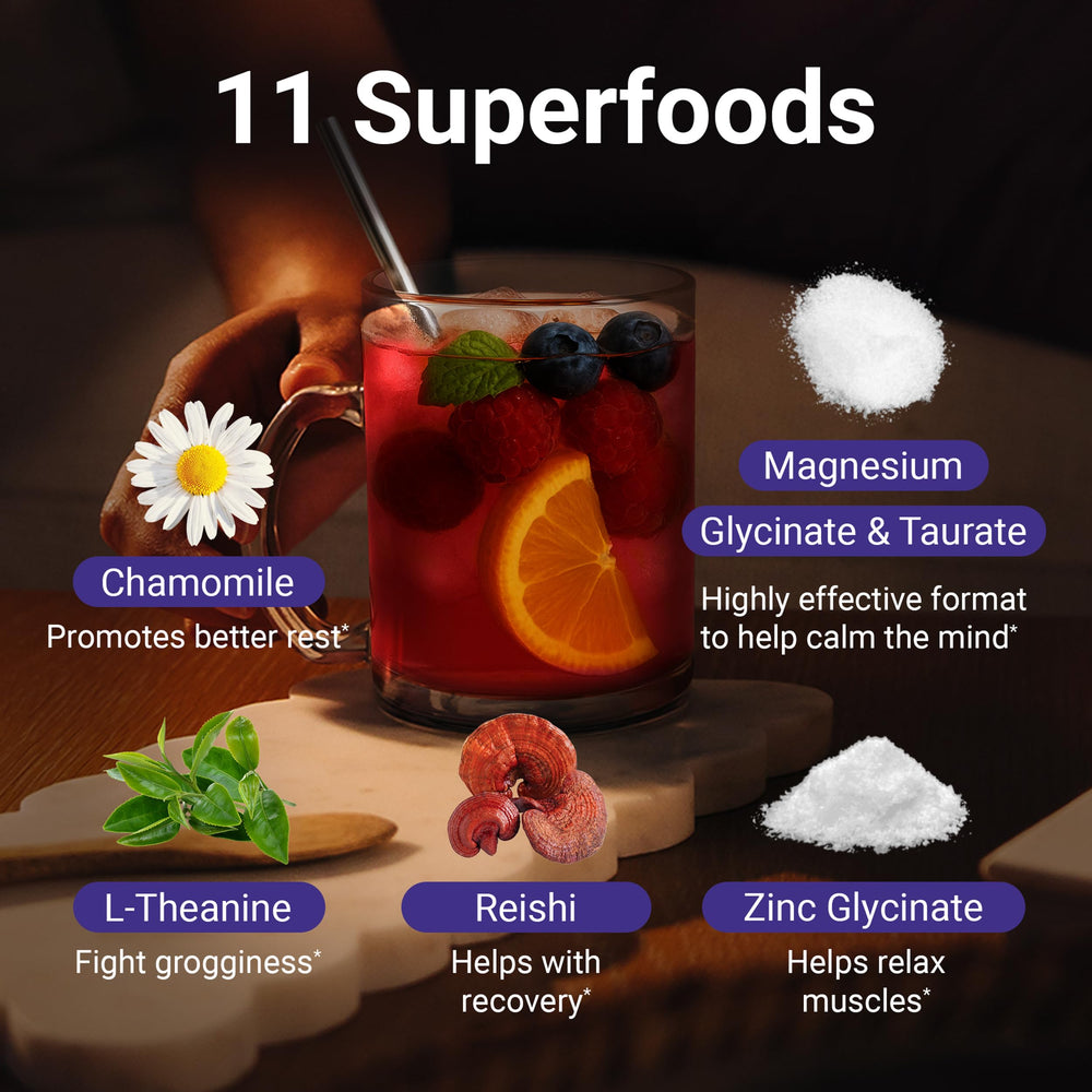 MoonBrew Sleepy Berry label-closeup highlights clean ingredients and 3-pack value.